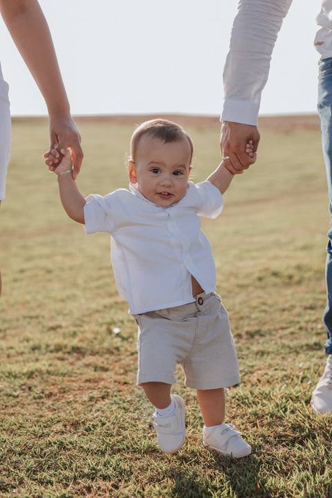 Ensaio em família no campo'