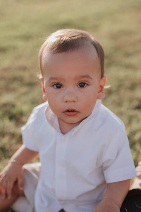 Ensaio em família no campo'