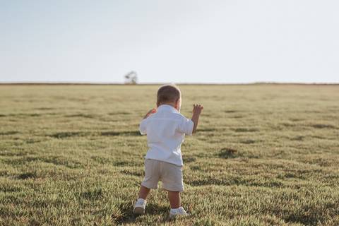 Ensaio em família no campo'