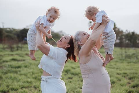 ensaio em família no campo'