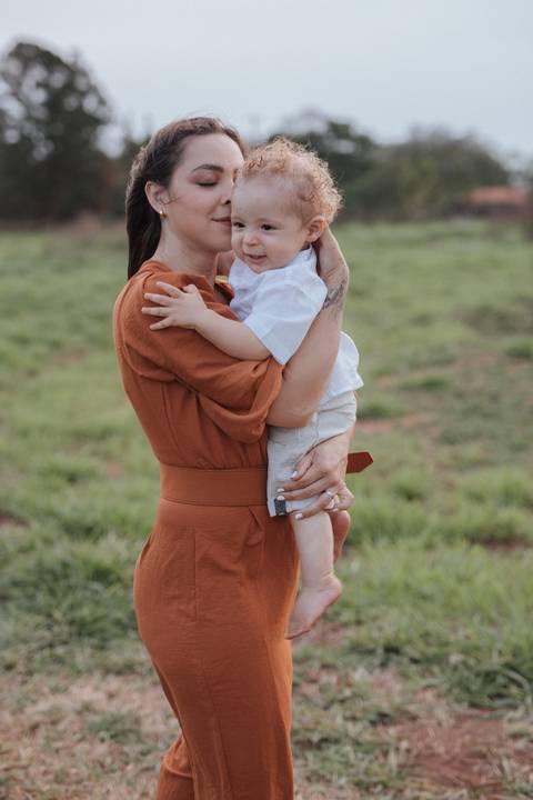 ensaio em família no campo'