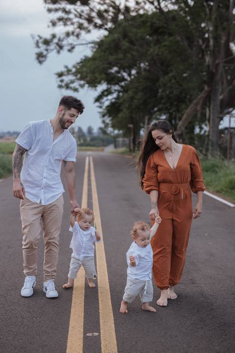 ensaio em família no campo'