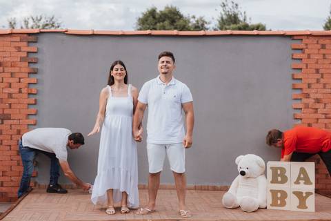 Inspiração de Chá revelação com fumaça '