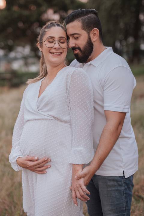 inspiração de ensaio de gestante no campo'