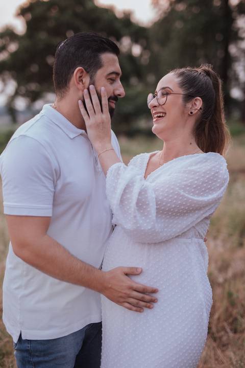 inspiração de ensaio de gestante no campo'