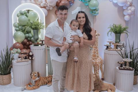 Aniversário infantil com tema de Safari'