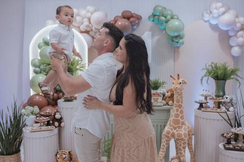 Aniversário infantil com tema de Safari'