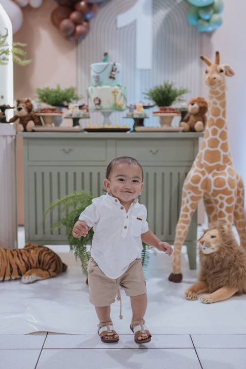 Aniversário infantil com tema de Safari'