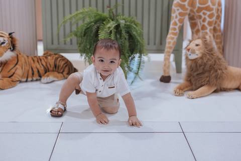 Aniversário infantil com tema de Safari'