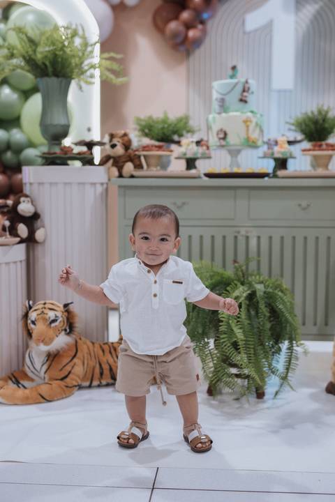 Aniversário infantil com tema de Safari'