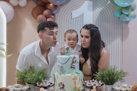 Aniversário infantil com tema de Safari'