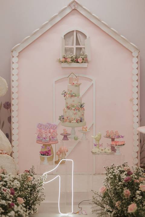 Aniversário infantil com tema Jardim encantado'