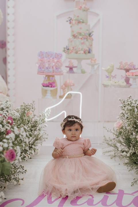 Aniversário infantil com tema Jardim encantado'