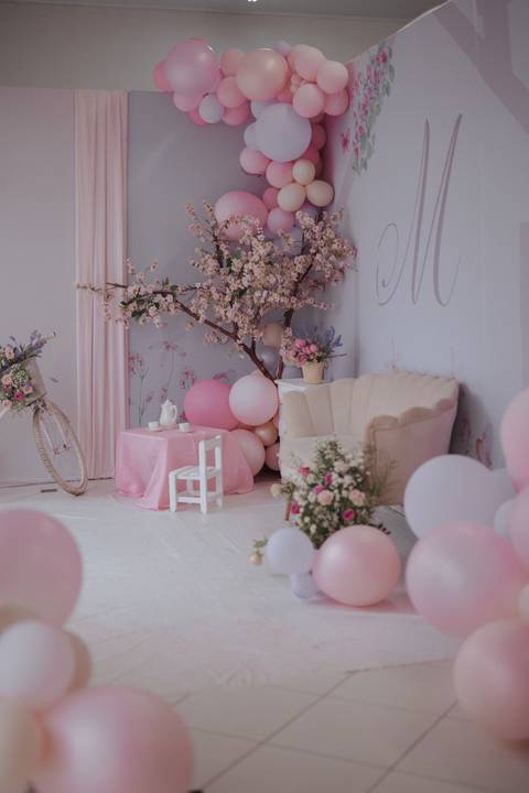 Aniversário infantil com tema Jardim encantado'