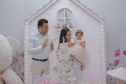 Aniversário infantil com tema Jardim encantado'