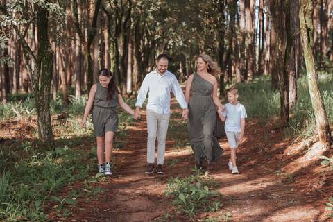 Ensaio em família no campo'