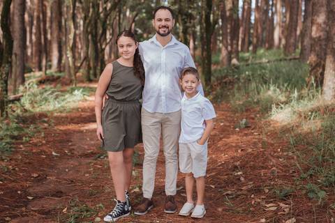 Ensaio em família no campo'