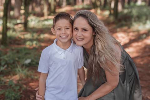 Ensaio em família no campo'