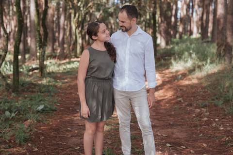 Ensaio em família no campo'