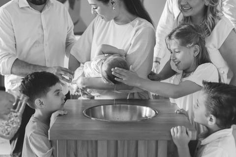 Cerimônia de batizado'