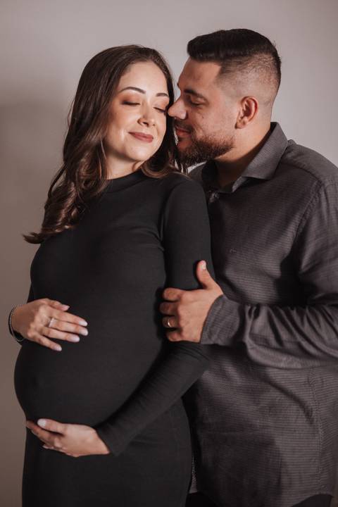 Ensaio de gestante em casa'