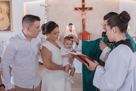 Cerimônia de batizado'