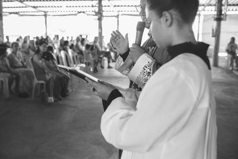 Cerimônia de batizado'