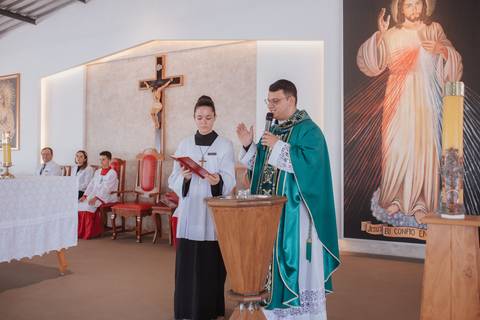 Cerimônia de batizado'