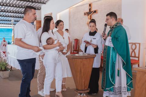 Cerimônia de batizado'