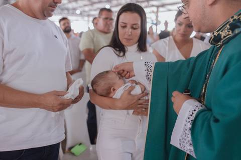 Cerimônia de batizado'