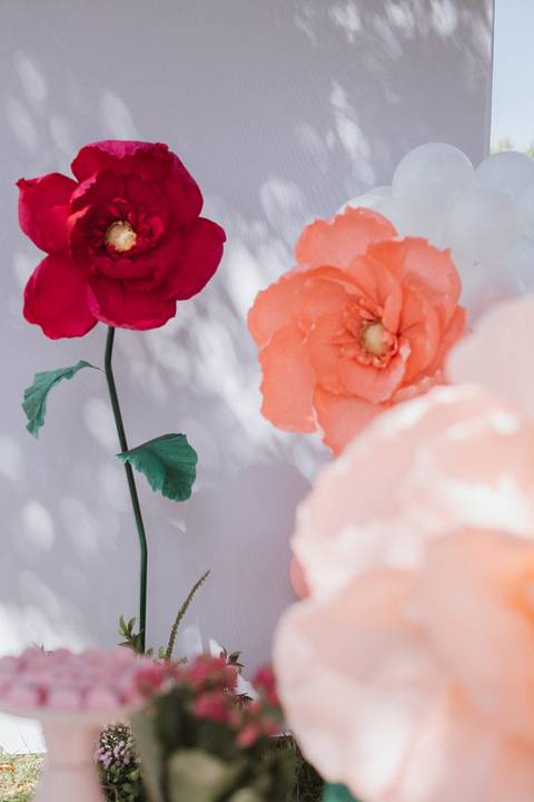 Aniversário infantil com tema de Flor'