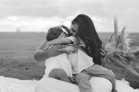 ensaio em família no campo'