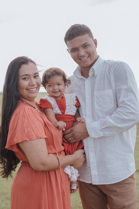 ensaio em família no campo'