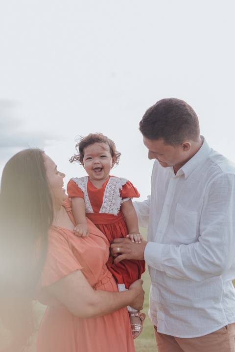 ensaio em família no campo'