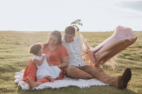 ensaio em família no campo'
