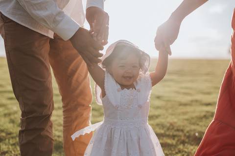 ensaio em família no campo'