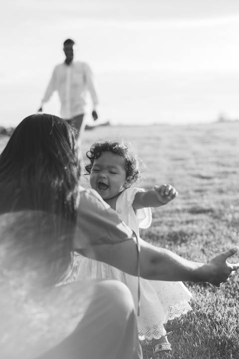 ensaio em família no campo'