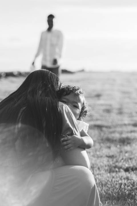 ensaio em família no campo'