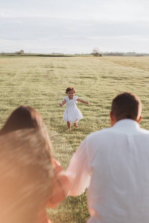 ensaio em família no campo'