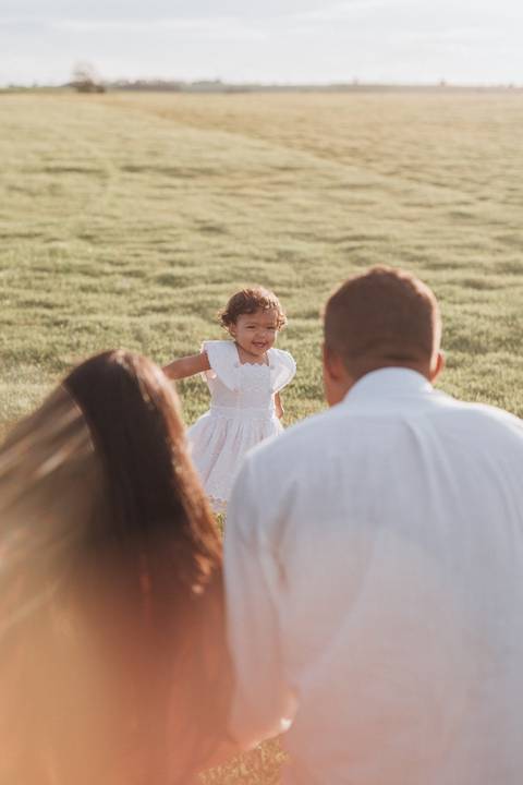ensaio em família no campo'
