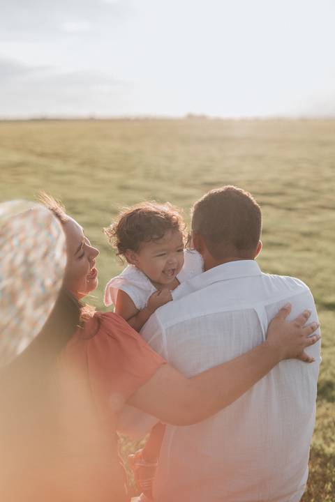 ensaio em família no campo'