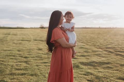 ensaio em família no campo'