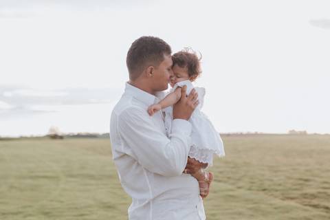 ensaio em família no campo'