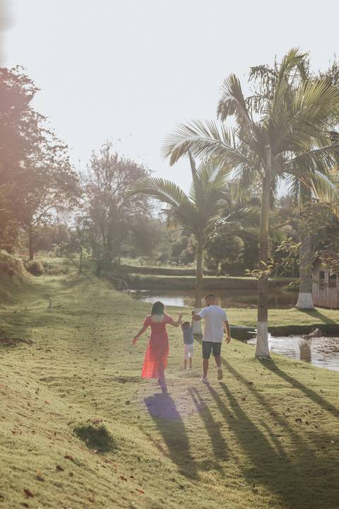 ensaio em família no campo'