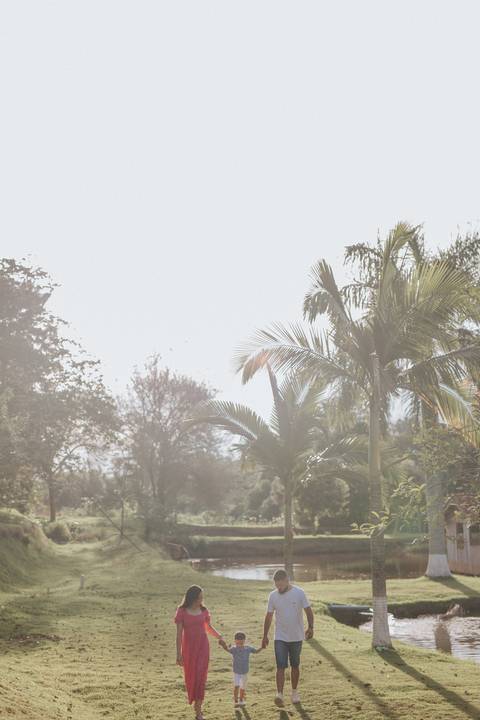 ensaio em família no campo'