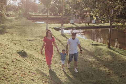 ensaio em família no campo'