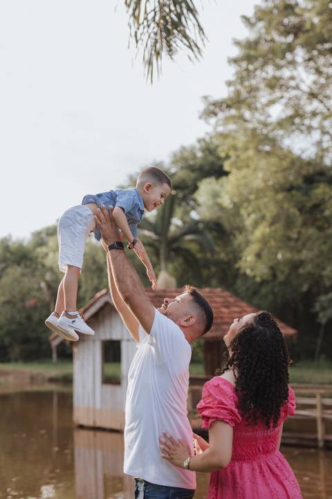 ensaio em família no campo'