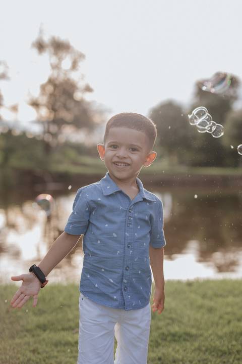 ensaio em família no campo'