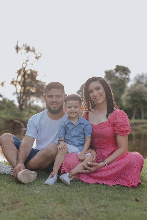 ensaio em família no campo'