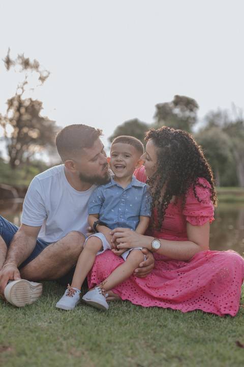 ensaio em família no campo'